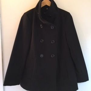 Calvin Klein Black Peacoat